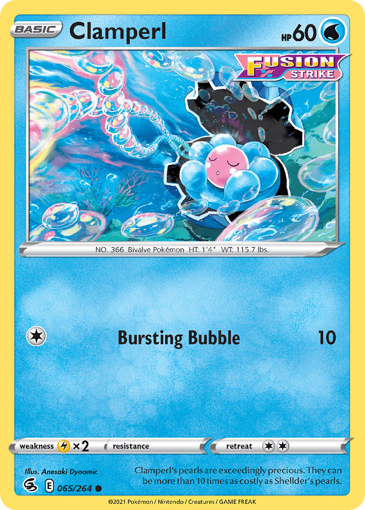Clamperl Fusion Strike card