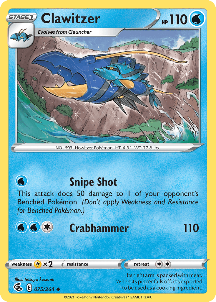 Clawitzer Fusion Strike card