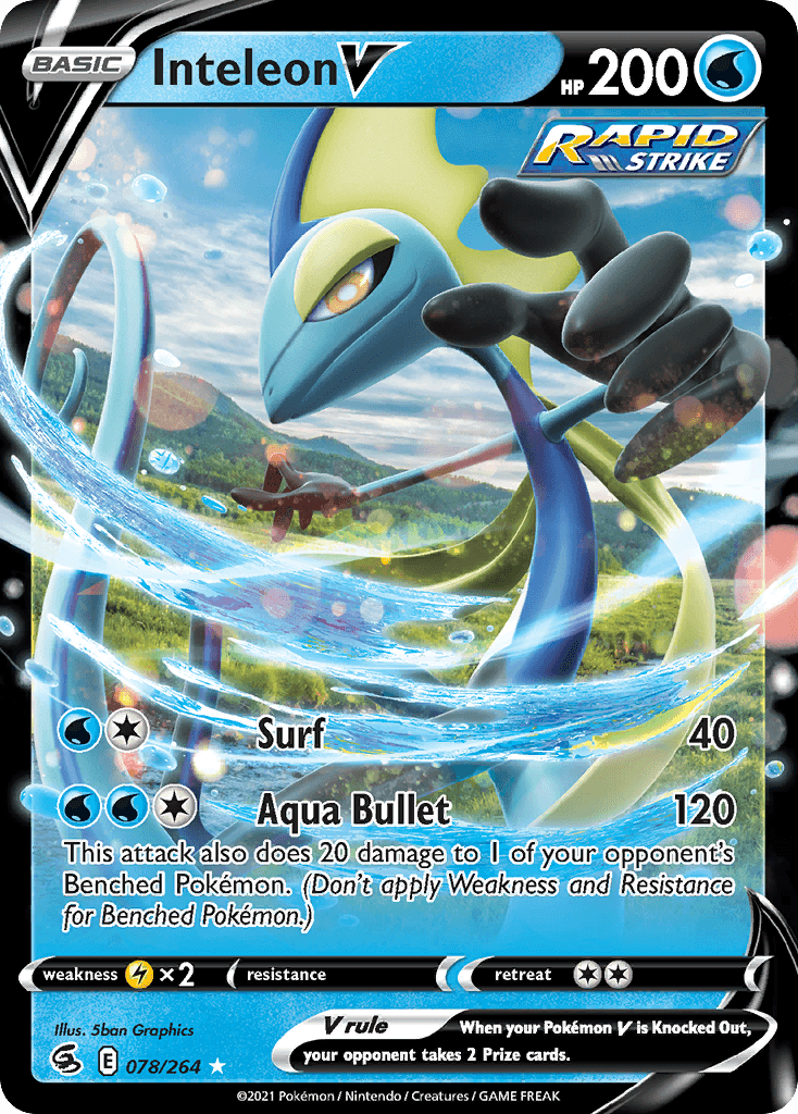 Inteleon V Fusion Strike card