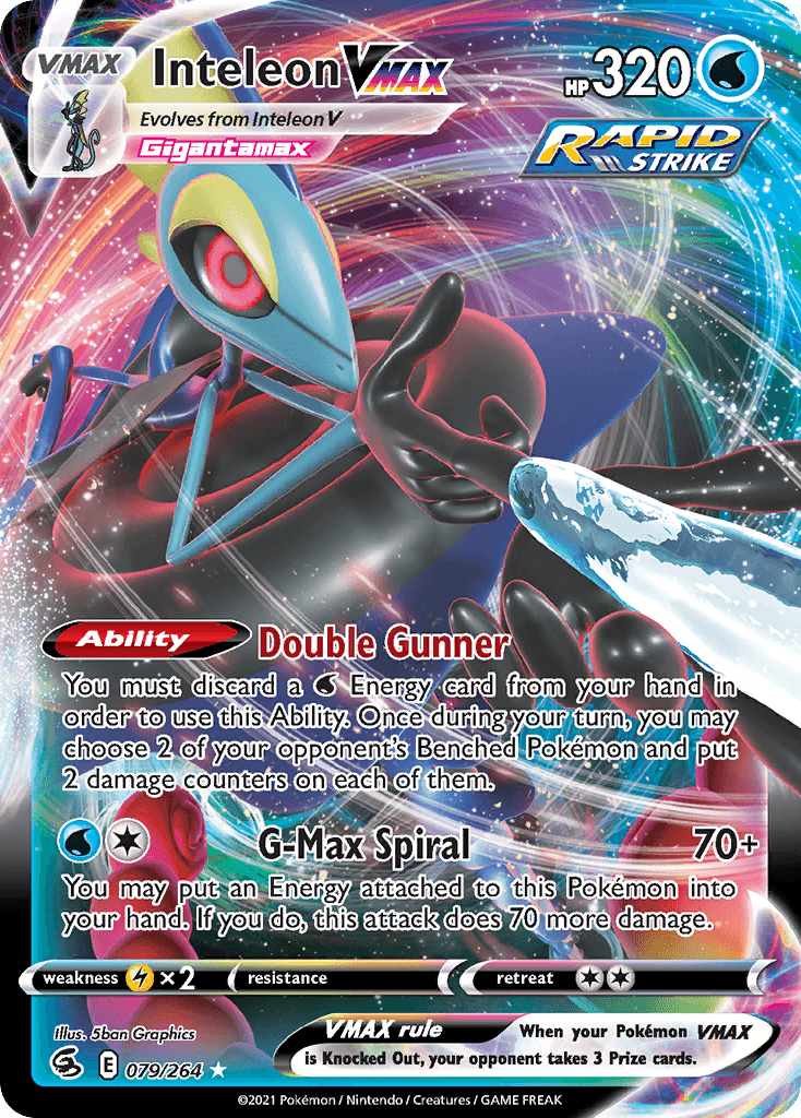 Inteleon VMAX Fusion Strike card