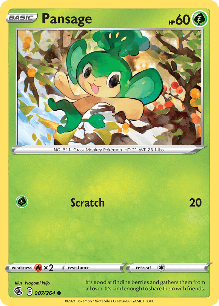 Pansage Fusion Strike card