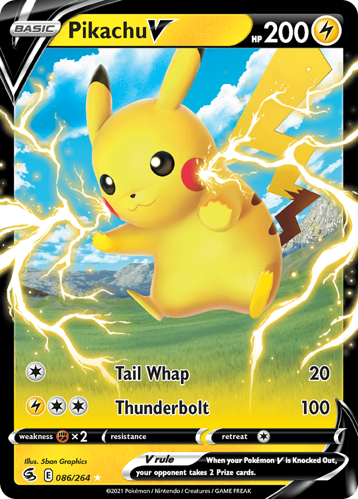 Pikachu V Fusion Strike card