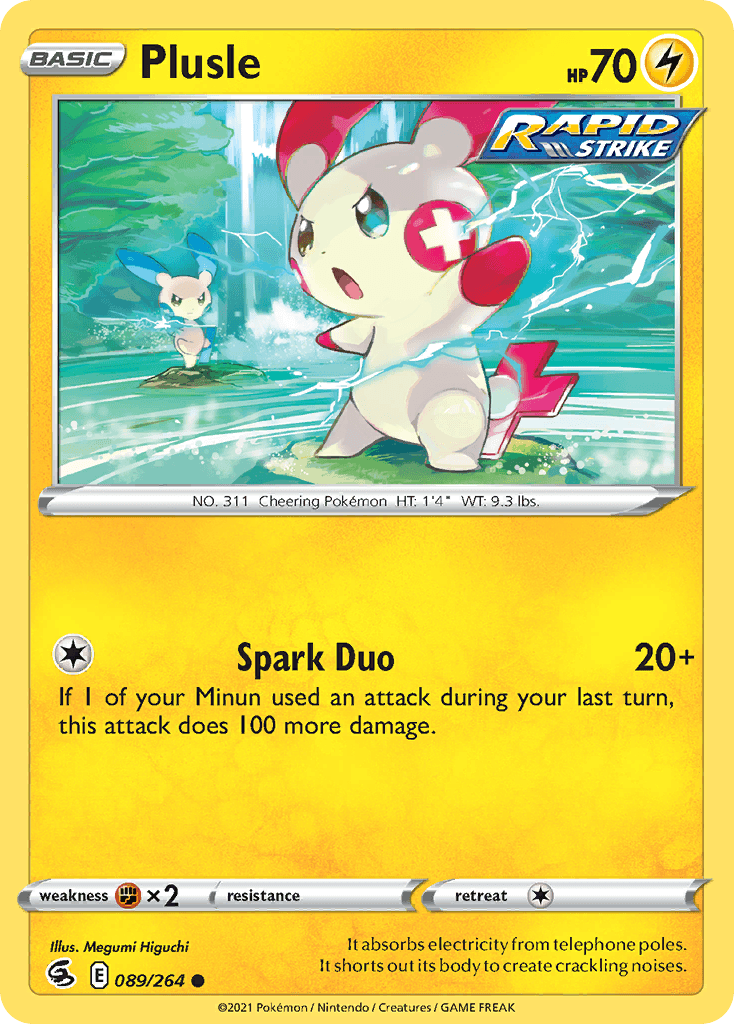 Plusle Fusion Strike card