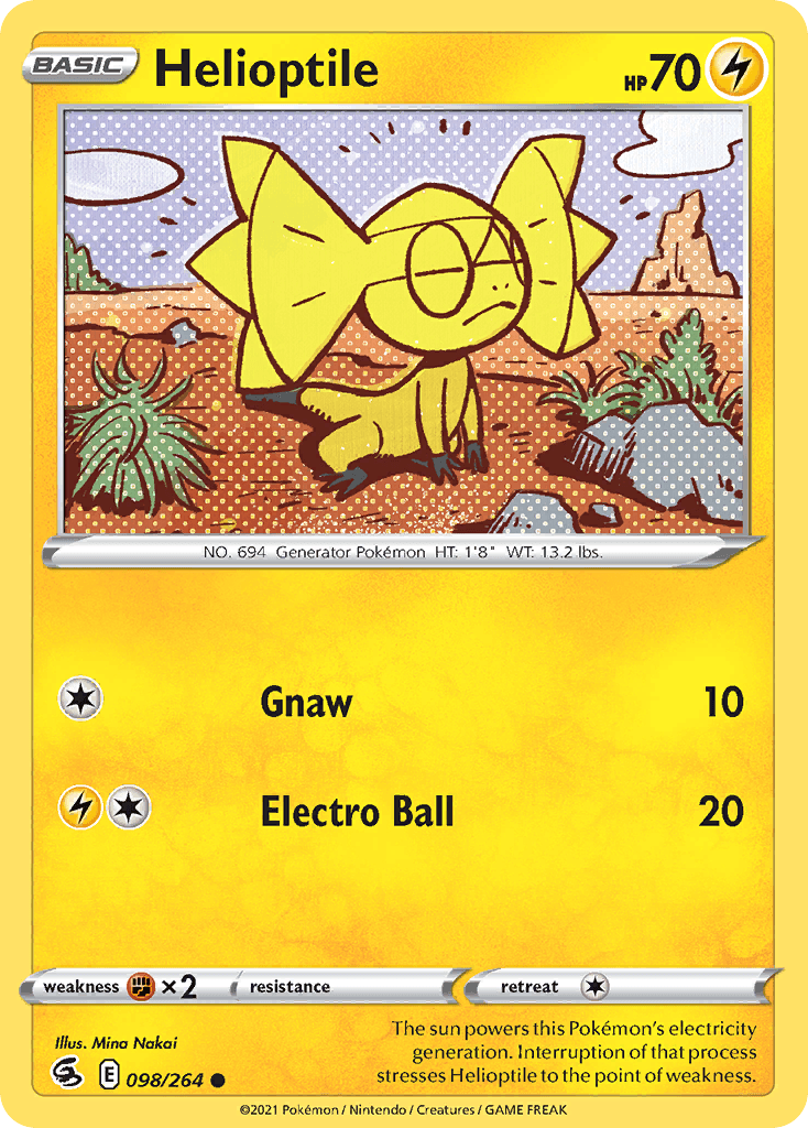 Helioptile Fusion Strike card