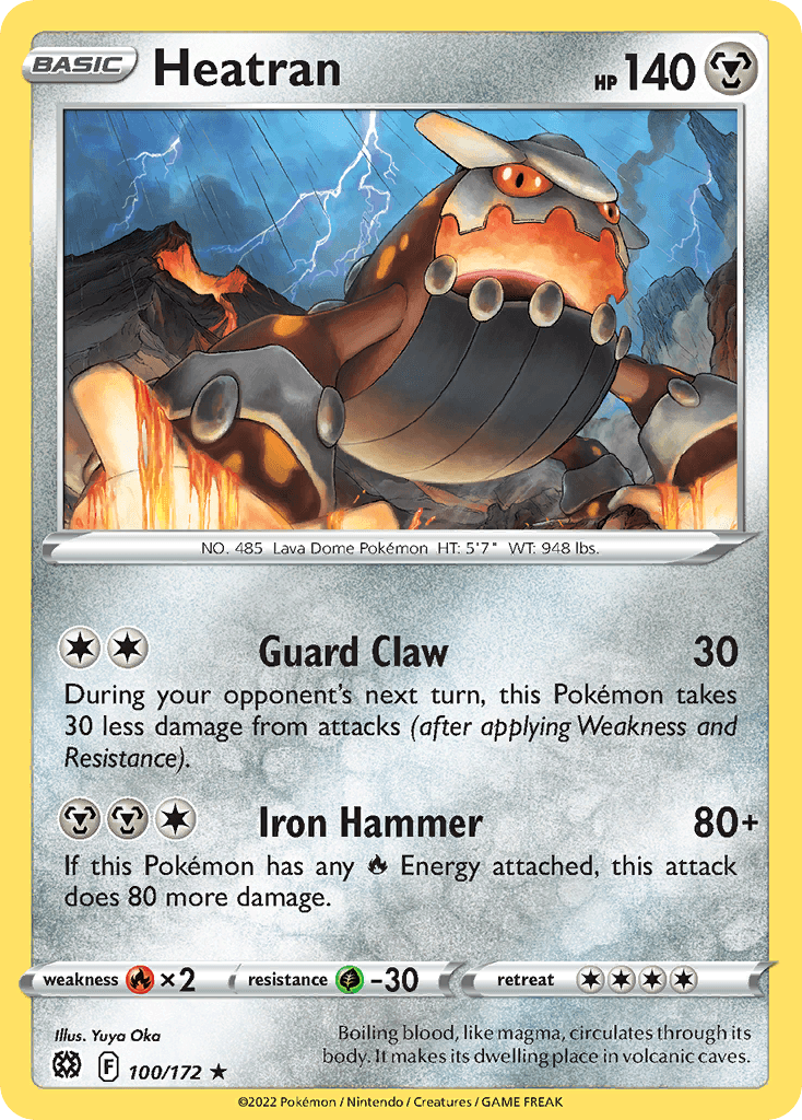 Heatran Brilliant Stars card