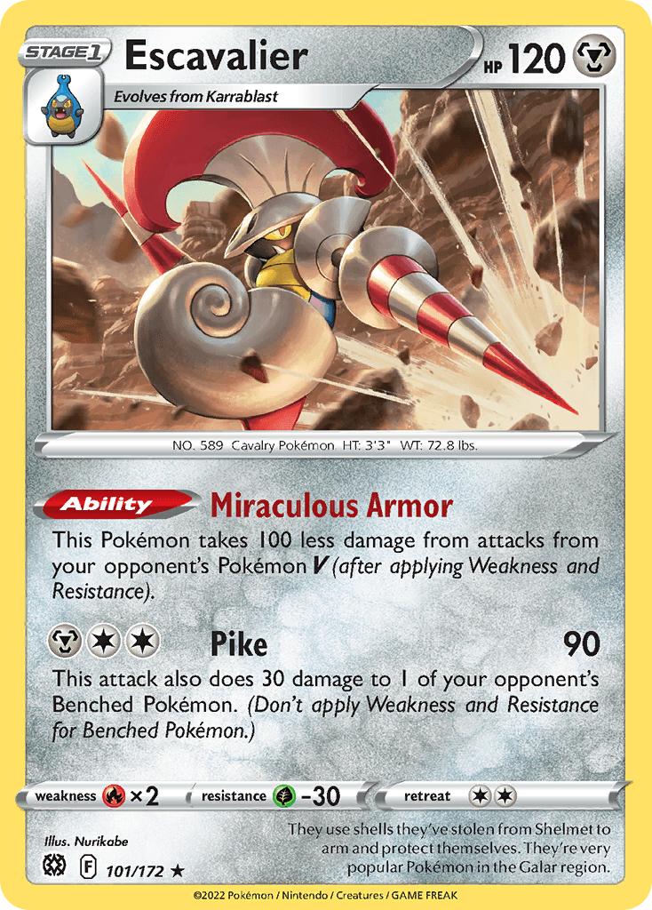 Escavalier Brilliant Stars card