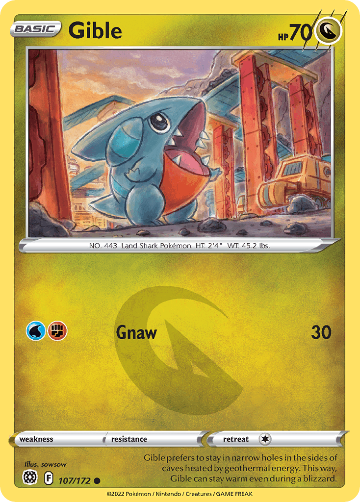 Gible Brilliant Stars card