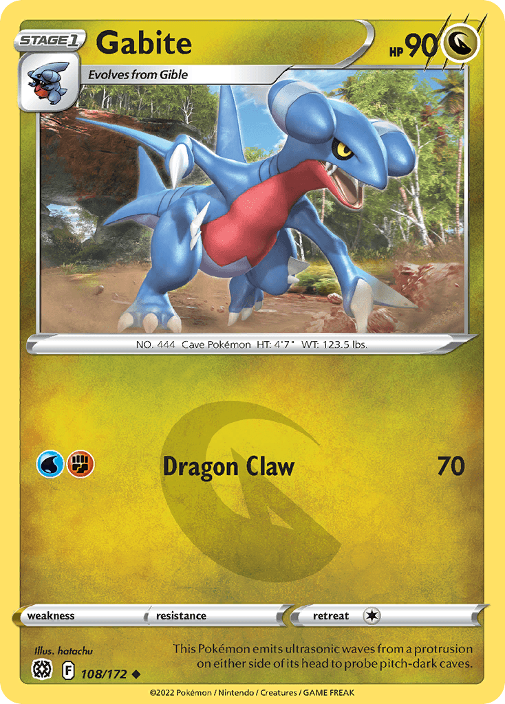 Gabite Brilliant Stars card