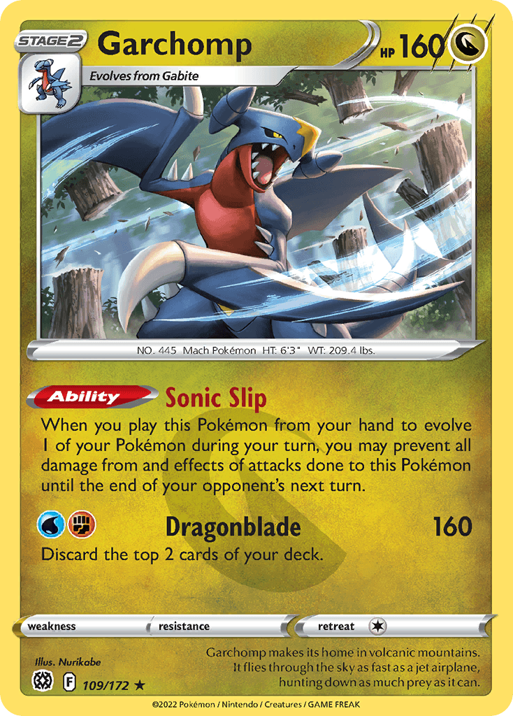 Garchomp Brilliant Stars card