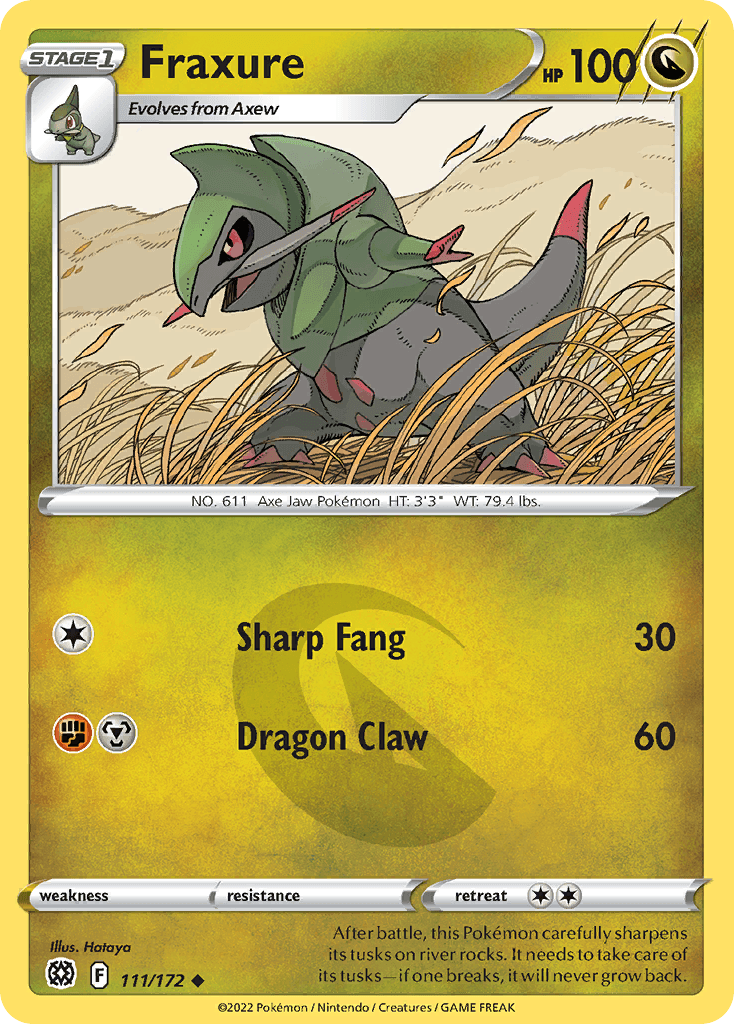 Fraxure Brilliant Stars card