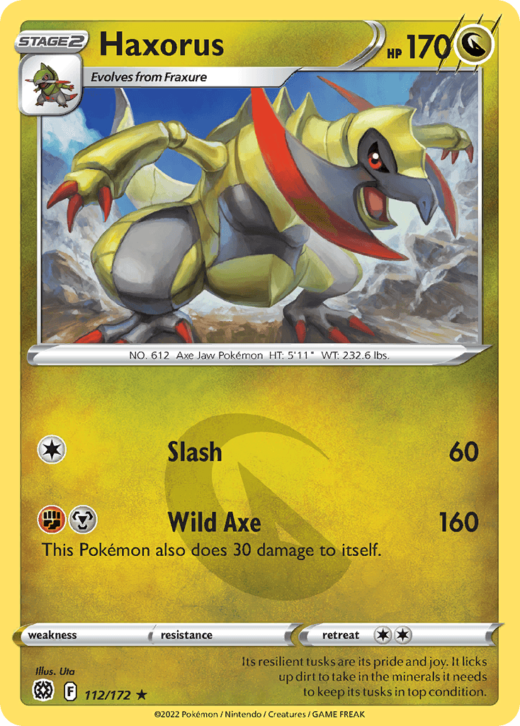 Haxorus Brilliant Stars card