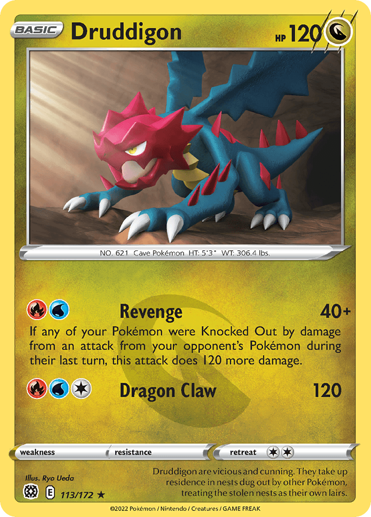 Druddigon Brilliant Stars card