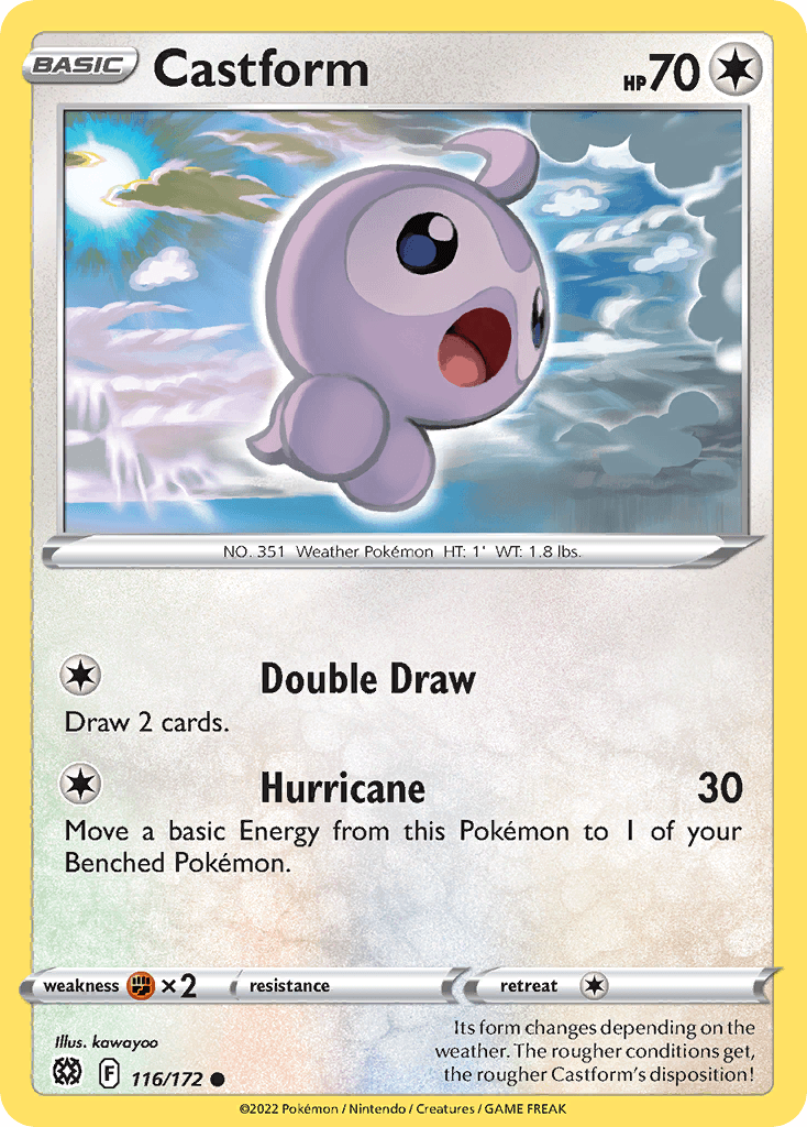 Castform Brilliant Stars card