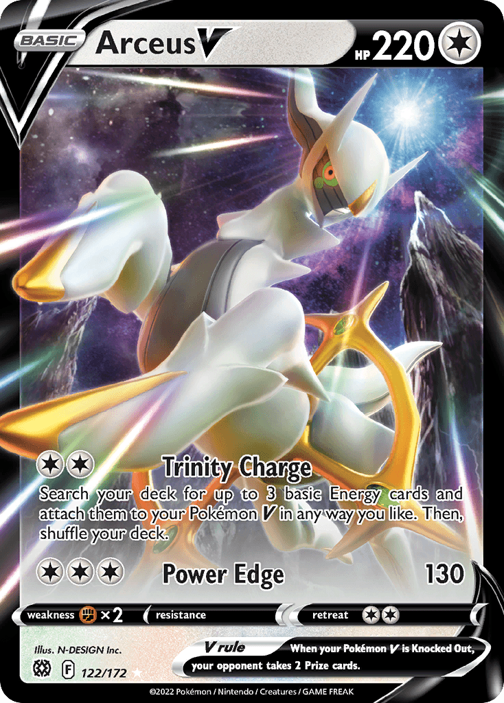 Arceus V Brilliant Stars card