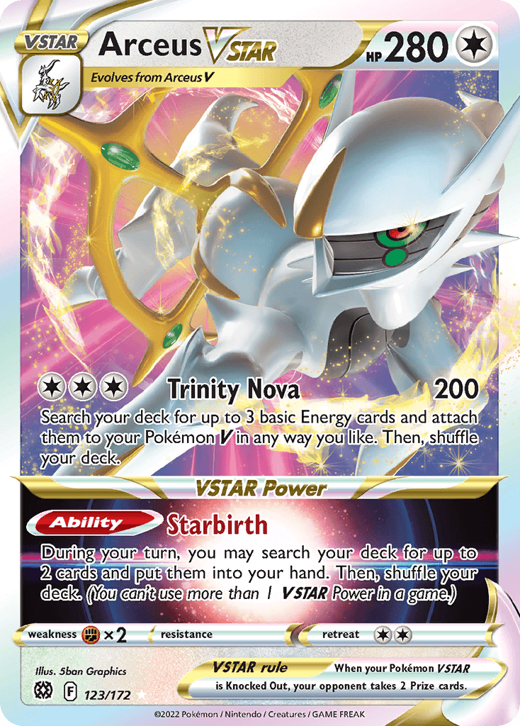 Arceus VSTAR Brilliant Stars card