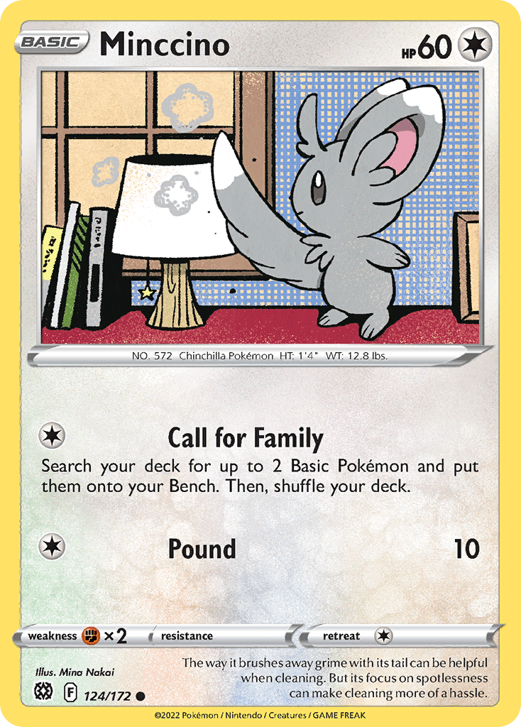 Minccino Brilliant Stars card