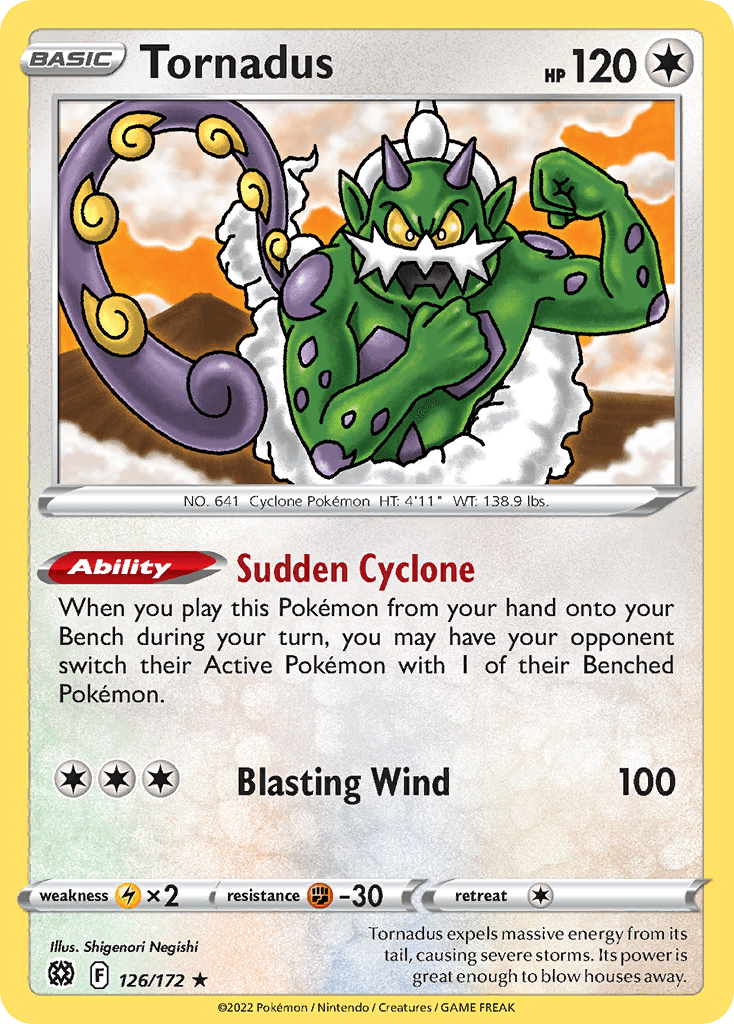 Tornadus Brilliant Stars card
