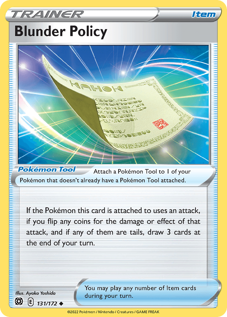 Blunder Policy Brilliant Stars card