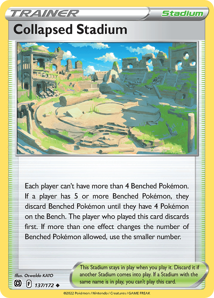 Collapsed Stadium Brilliant Stars card