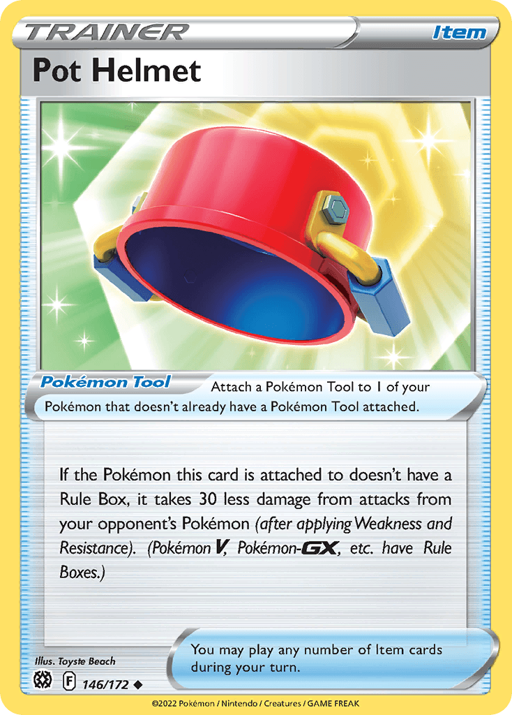 Pot Helmet Brilliant Stars card