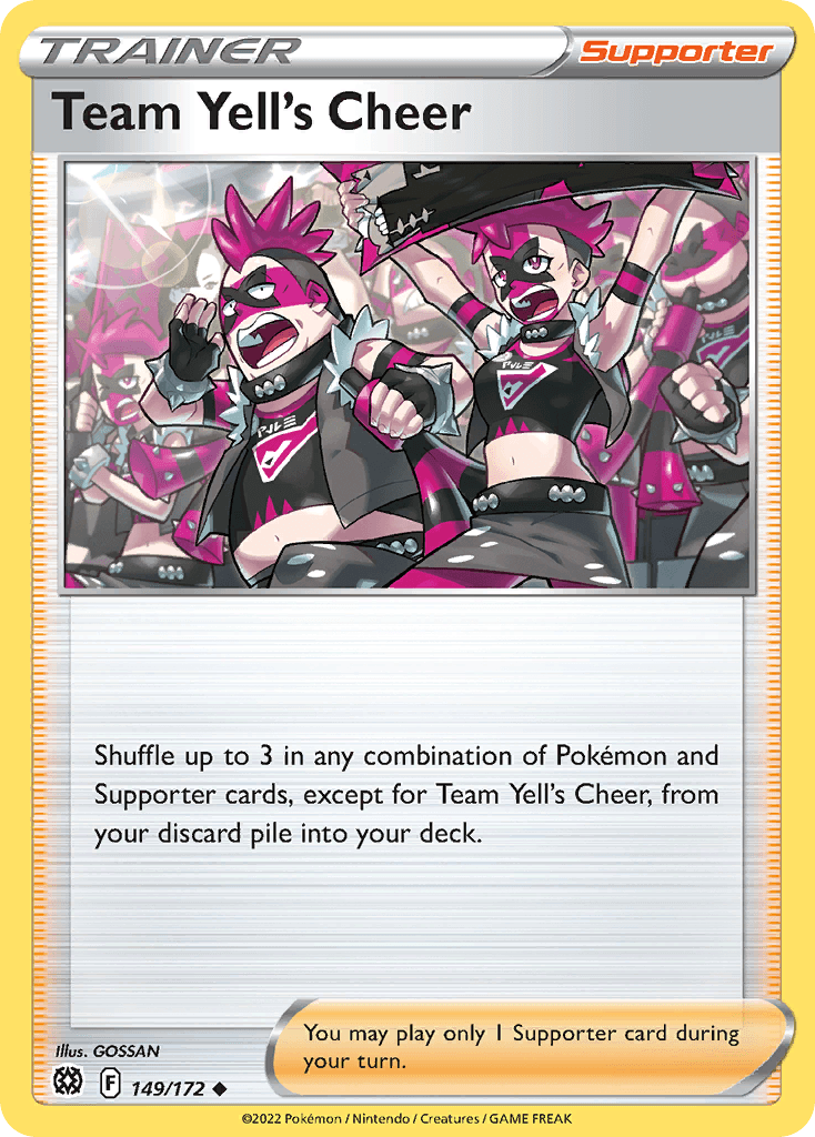 Team Yell's Cheer Brilliant Stars card