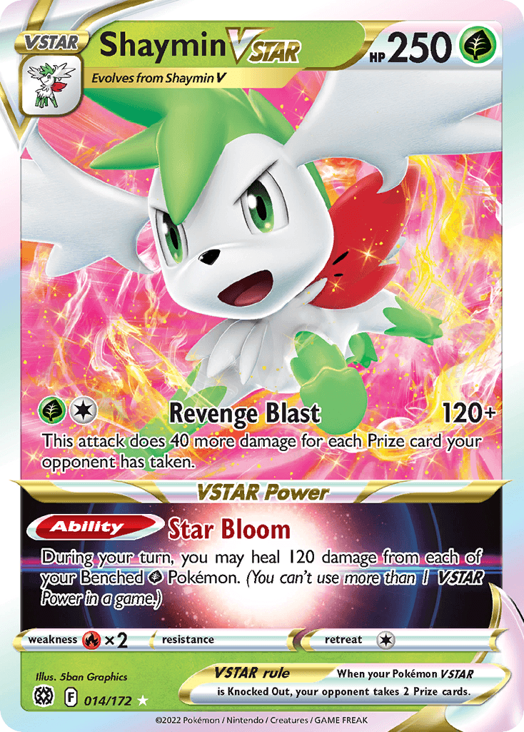 Shaymin VSTAR Brilliant Stars card