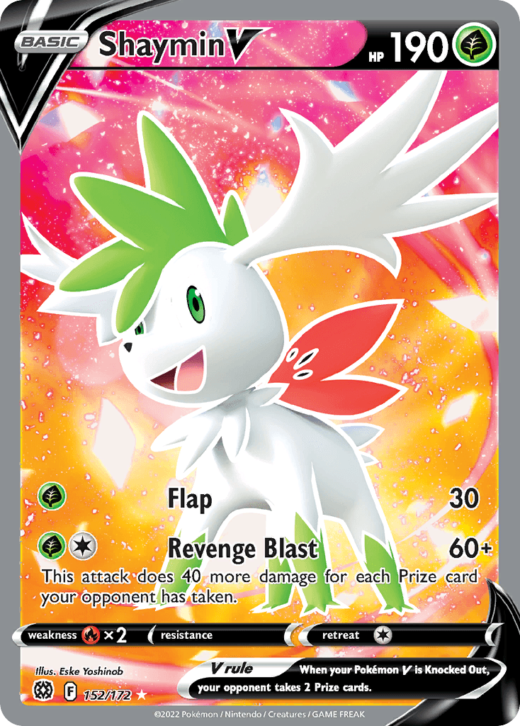 Shaymin V Brilliant Stars card