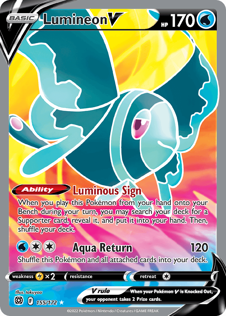 Lumineon V Brilliant Stars card