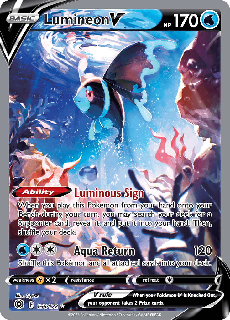 Lumineon V Brilliant Stars card