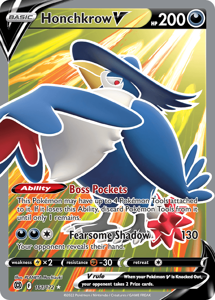 Honchkrow V Brilliant Stars card