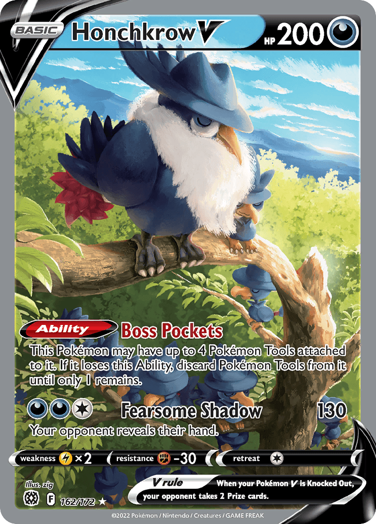 Honchkrow V Brilliant Stars card