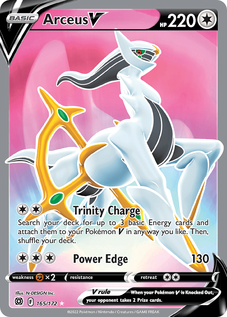 Arceus V Brilliant Stars card