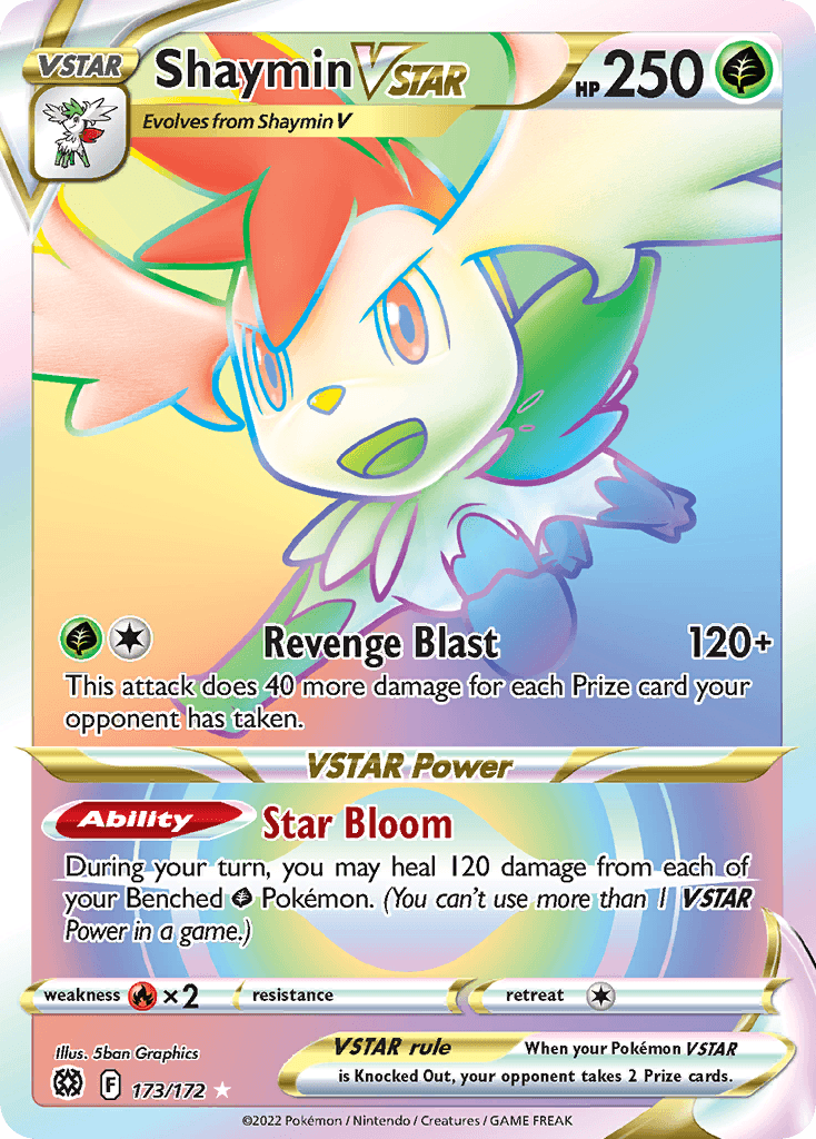 Shaymin VSTAR Brilliant Stars card