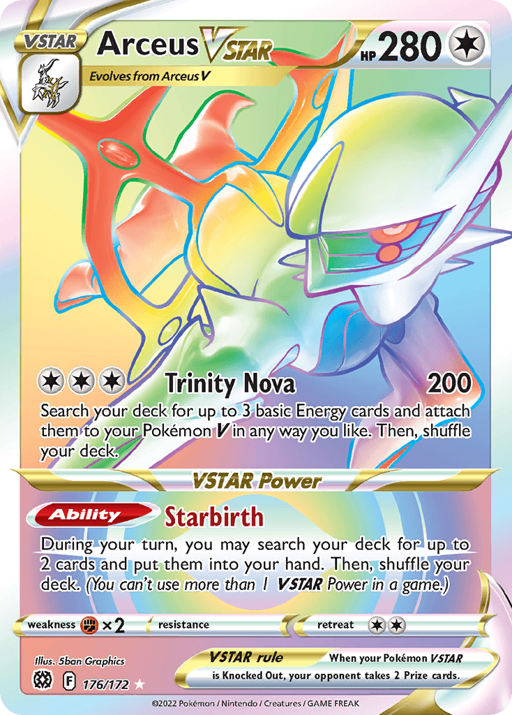 Arceus VSTAR Brilliant Stars card