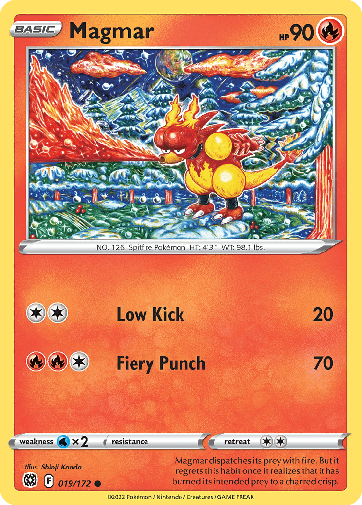 Magmar Brilliant Stars card