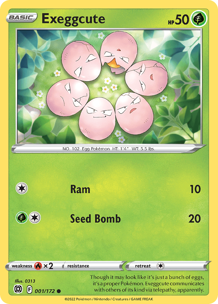Exeggcute Brilliant Stars card