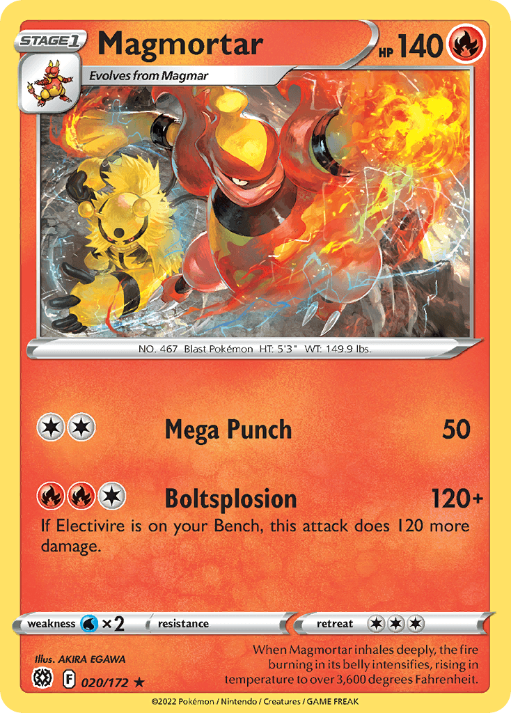 Magmortar Brilliant Stars card