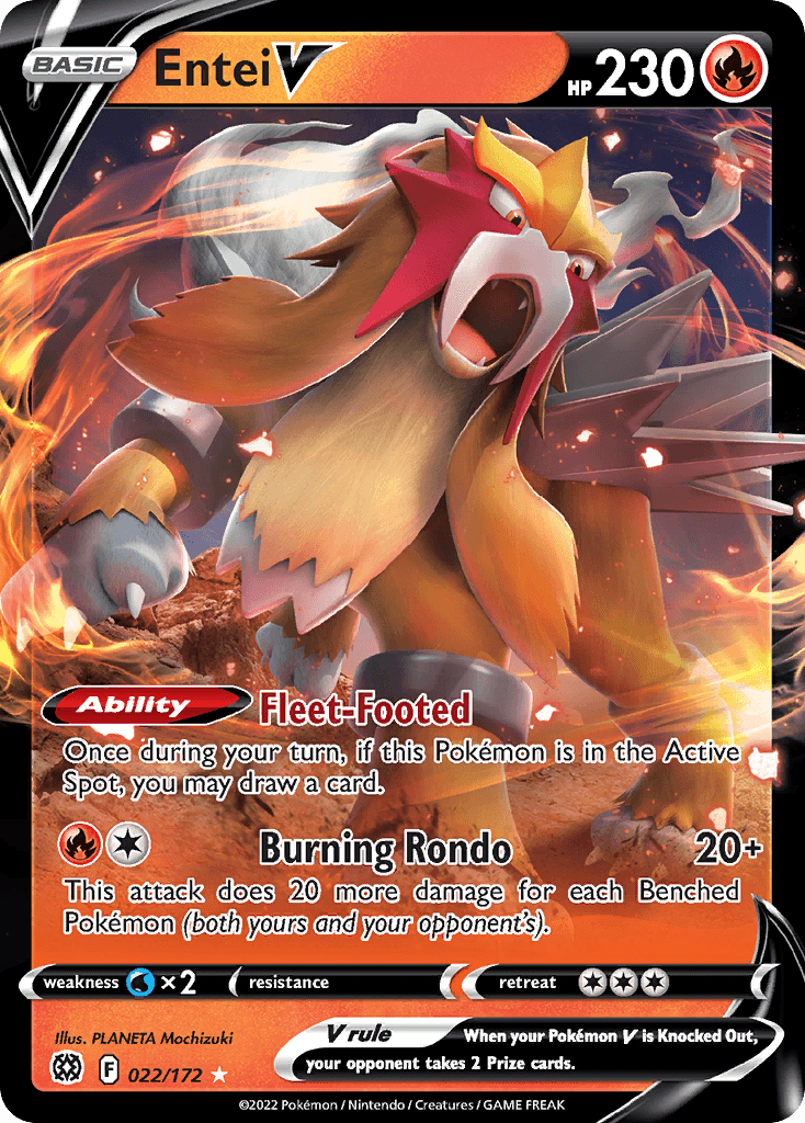 Entei V Brilliant Stars card