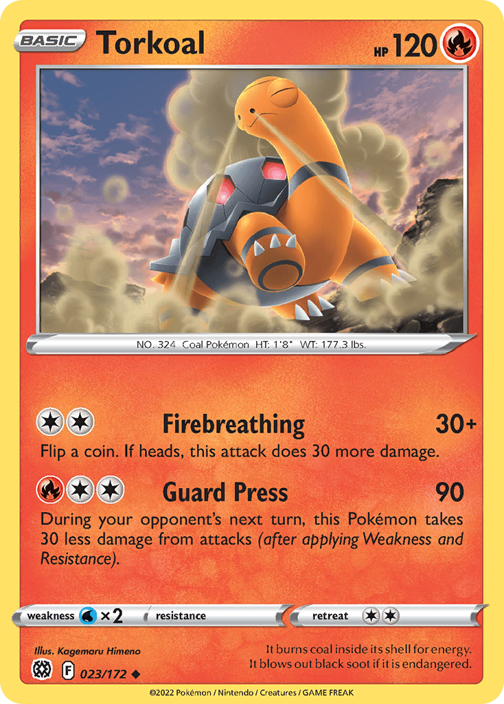 Torkoal Brilliant Stars card