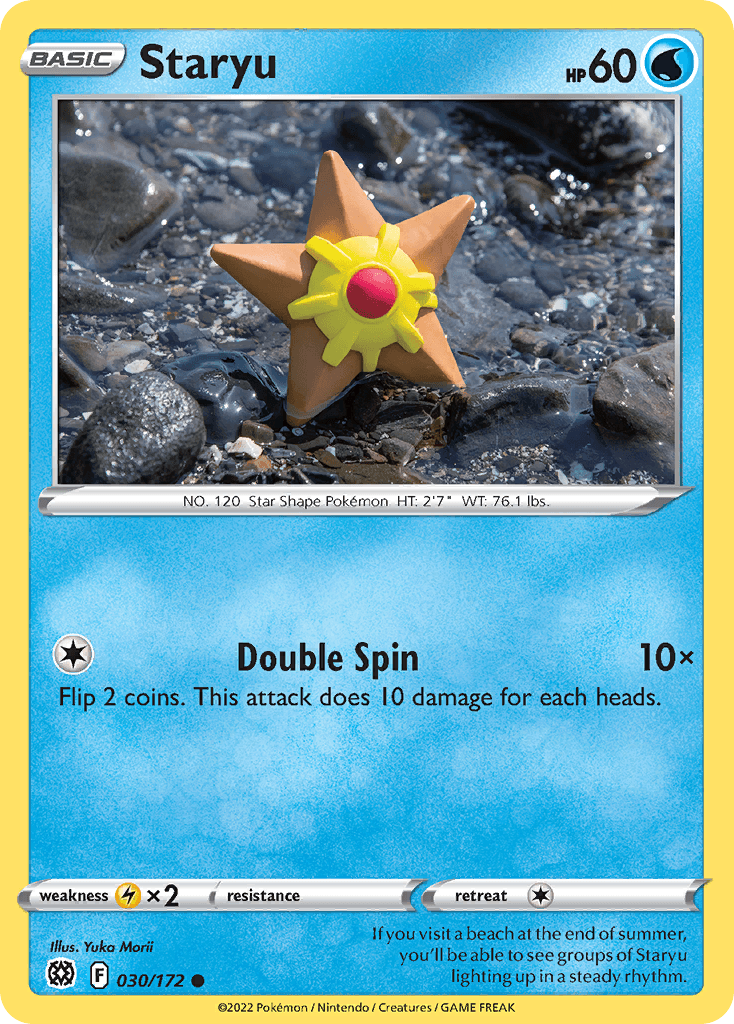Staryu Brilliant Stars card