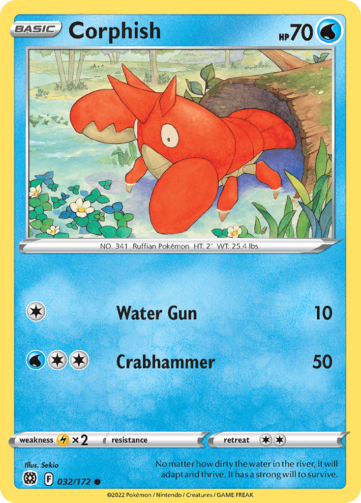 Corphish Brilliant Stars card