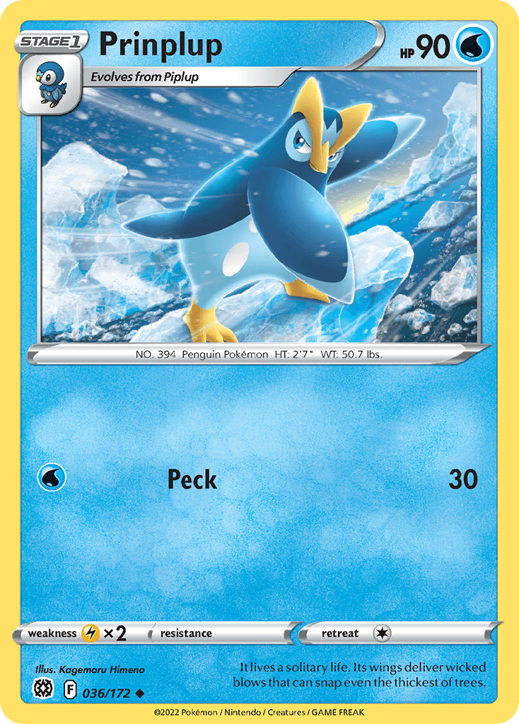 Prinplup Brilliant Stars card