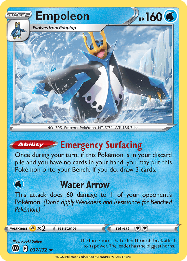 Empoleon Brilliant Stars card