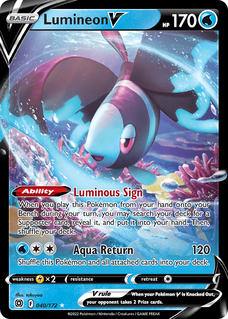 Lumineon V Brilliant Stars card