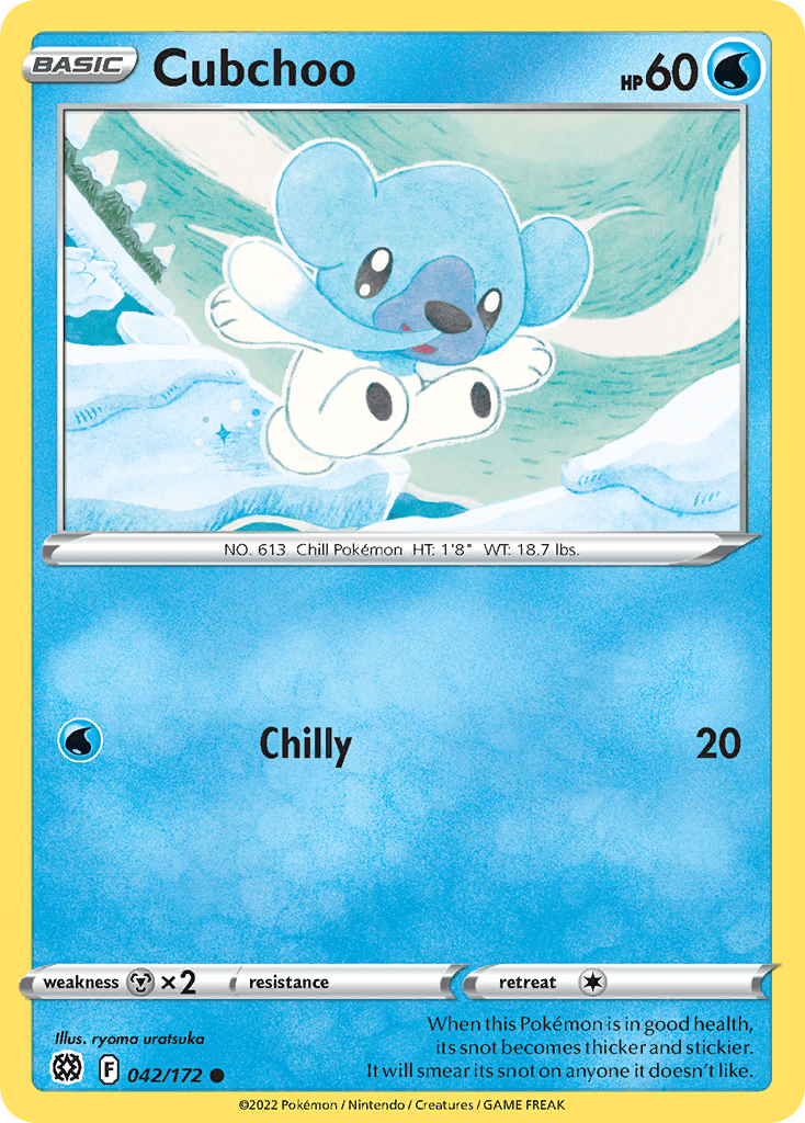Cubchoo Brilliant Stars card