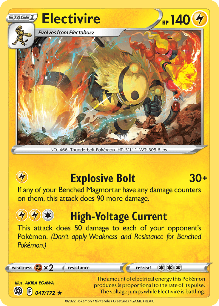 Electivire Brilliant Stars card