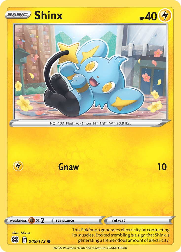 Shinx Brilliant Stars card