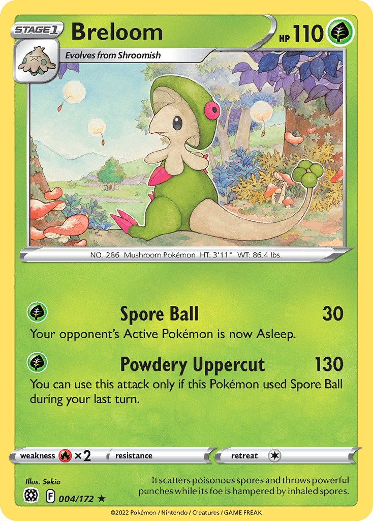 Breloom Brilliant Stars card