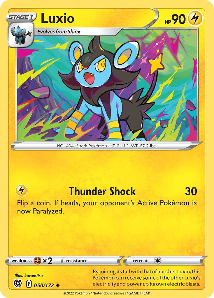 Luxio Brilliant Stars card