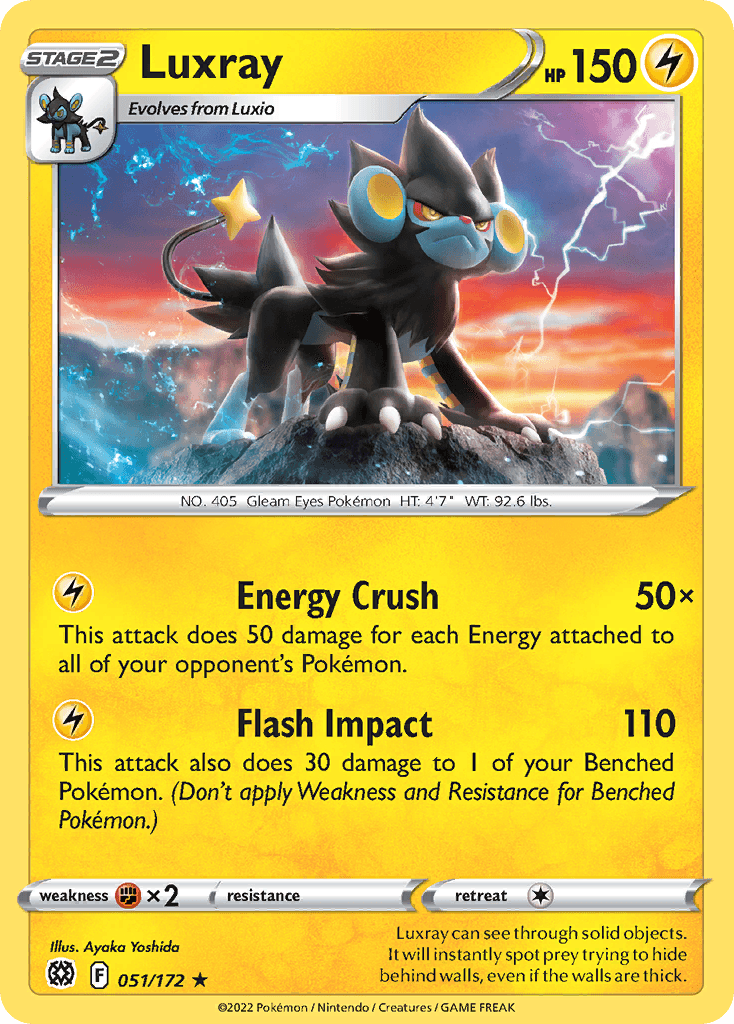 Luxray Brilliant Stars card